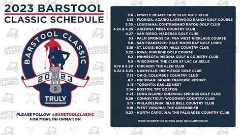 World Baseball <b>Classic</b>, Inc. . Barstool classic 2023 schedule